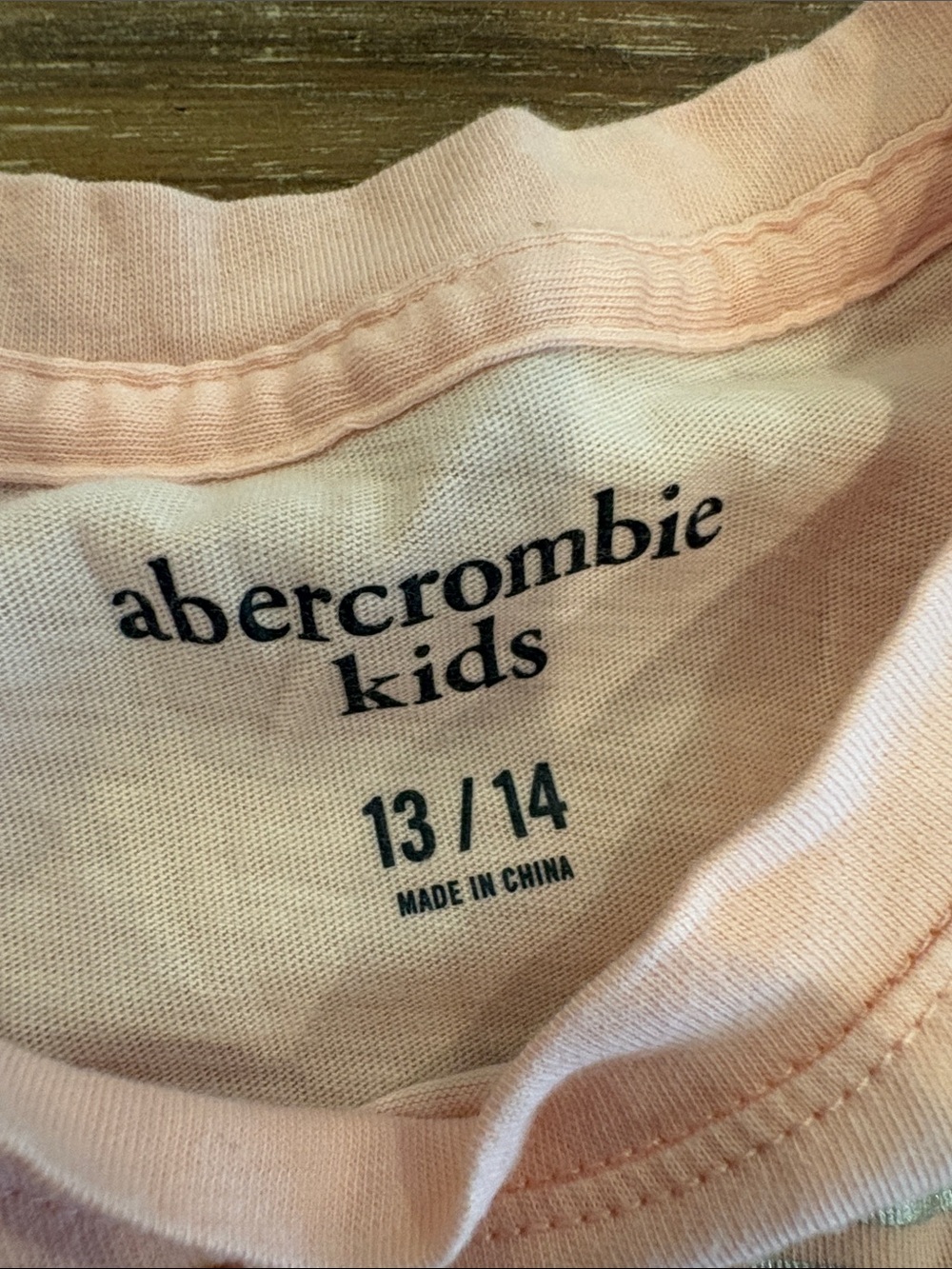 Abercrombie Kids Ombre Logo Tank Top Pink Graphic Girls Size 13/14 - Picture 3 of 8